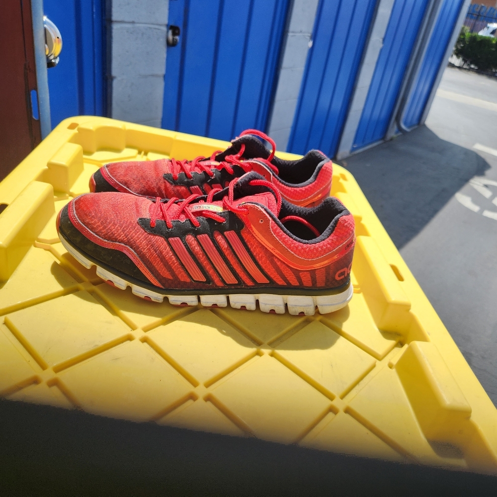 adidas Red and Black Sneakers Sporty Design